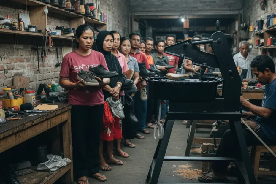 Mesin Repair Sepatu Terbaik untuk Usaha Shoe Care