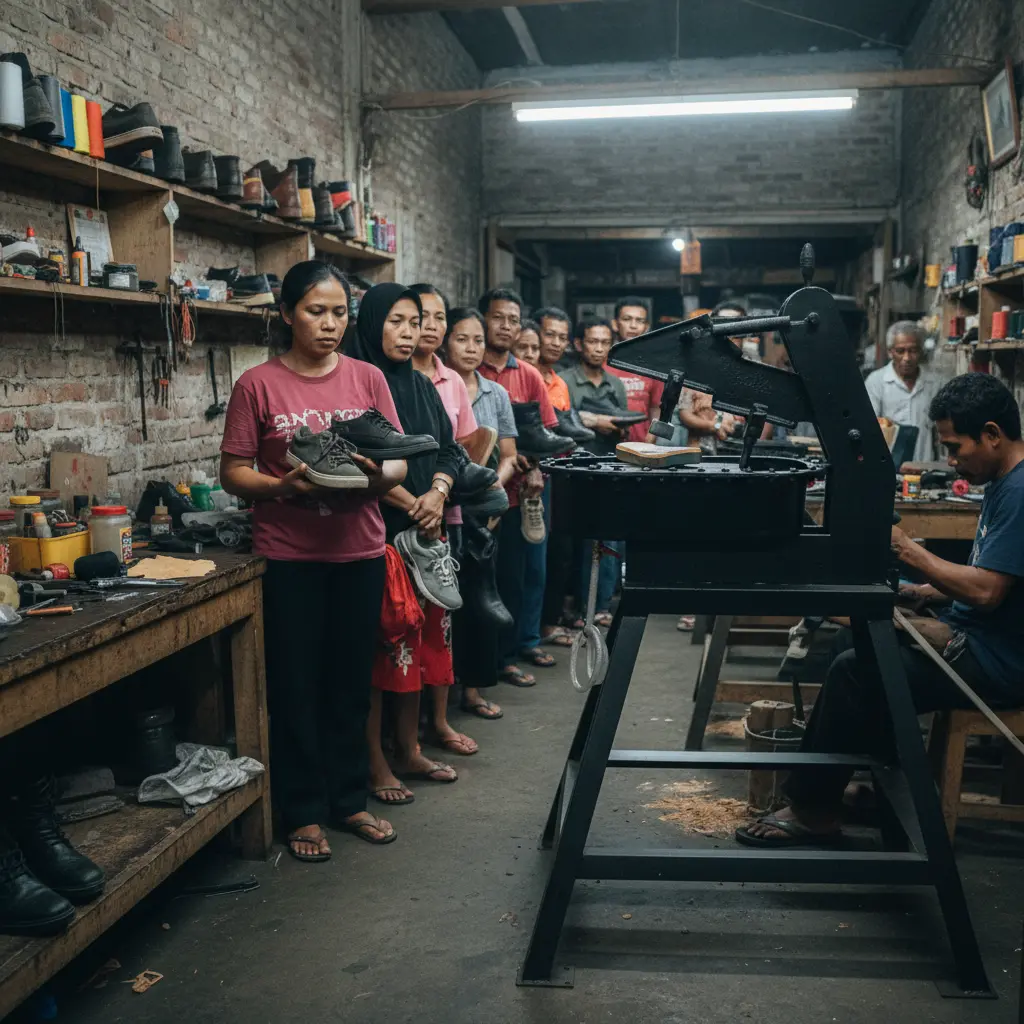Mesin Repair Sepatu Terbaik untuk Usaha Shoe Care
