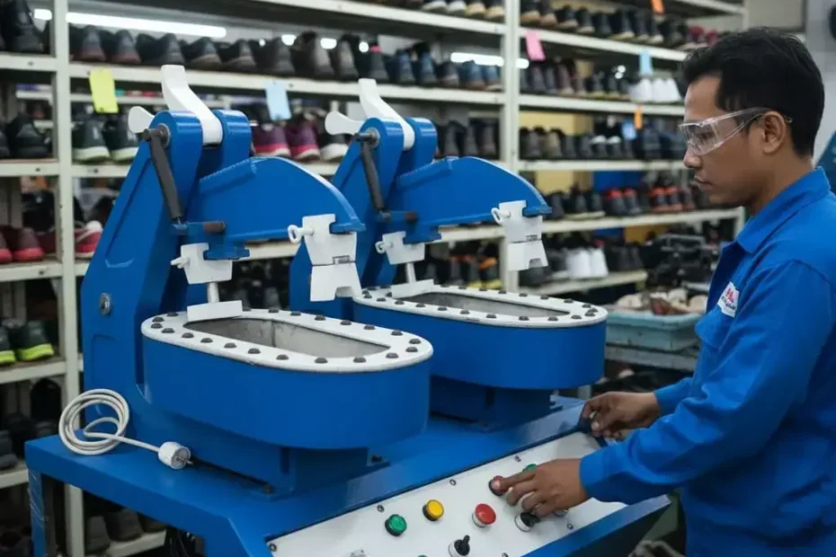 Mesin Pres sepatu otomatis