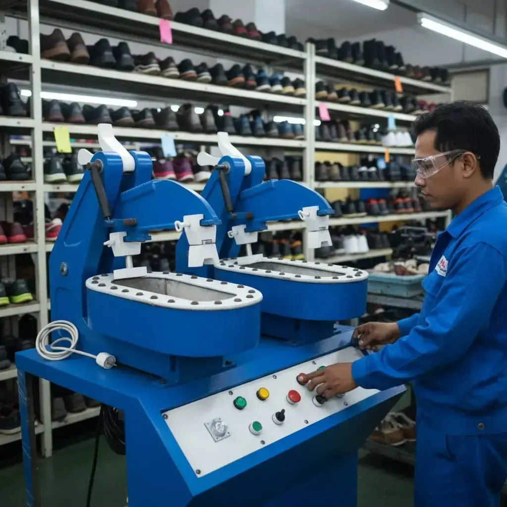Mesin Pres sepatu otomatis