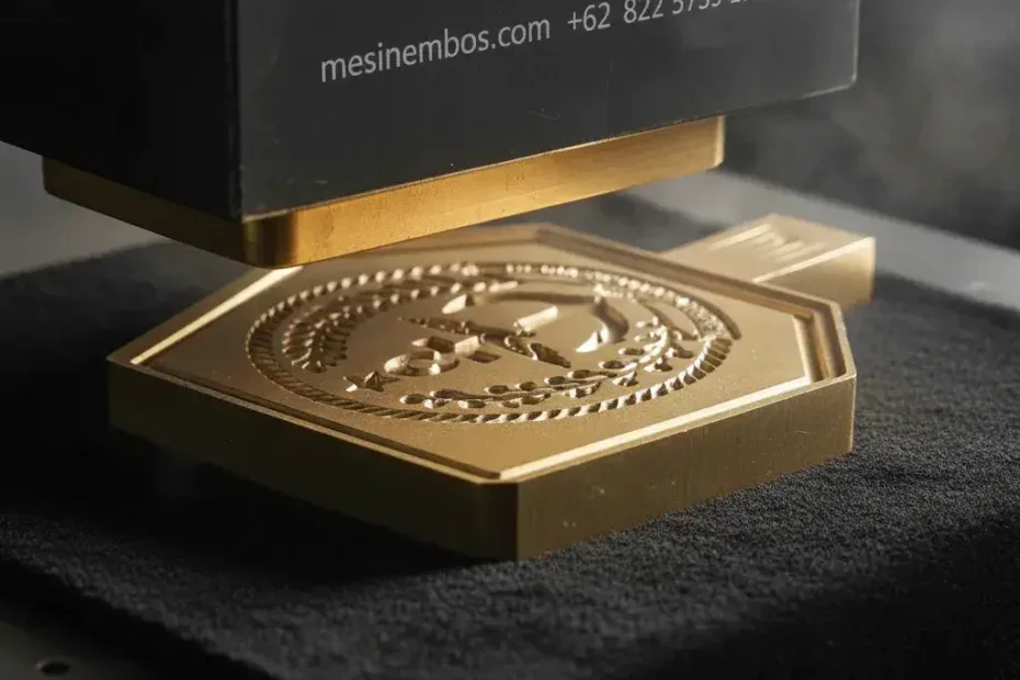 Jasa pembuatan plat embos kuningan
