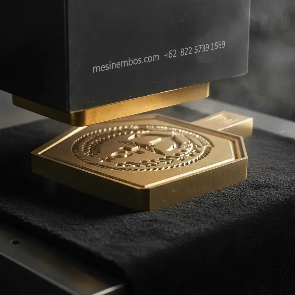Jasa pembuatan plat embos kuningan
