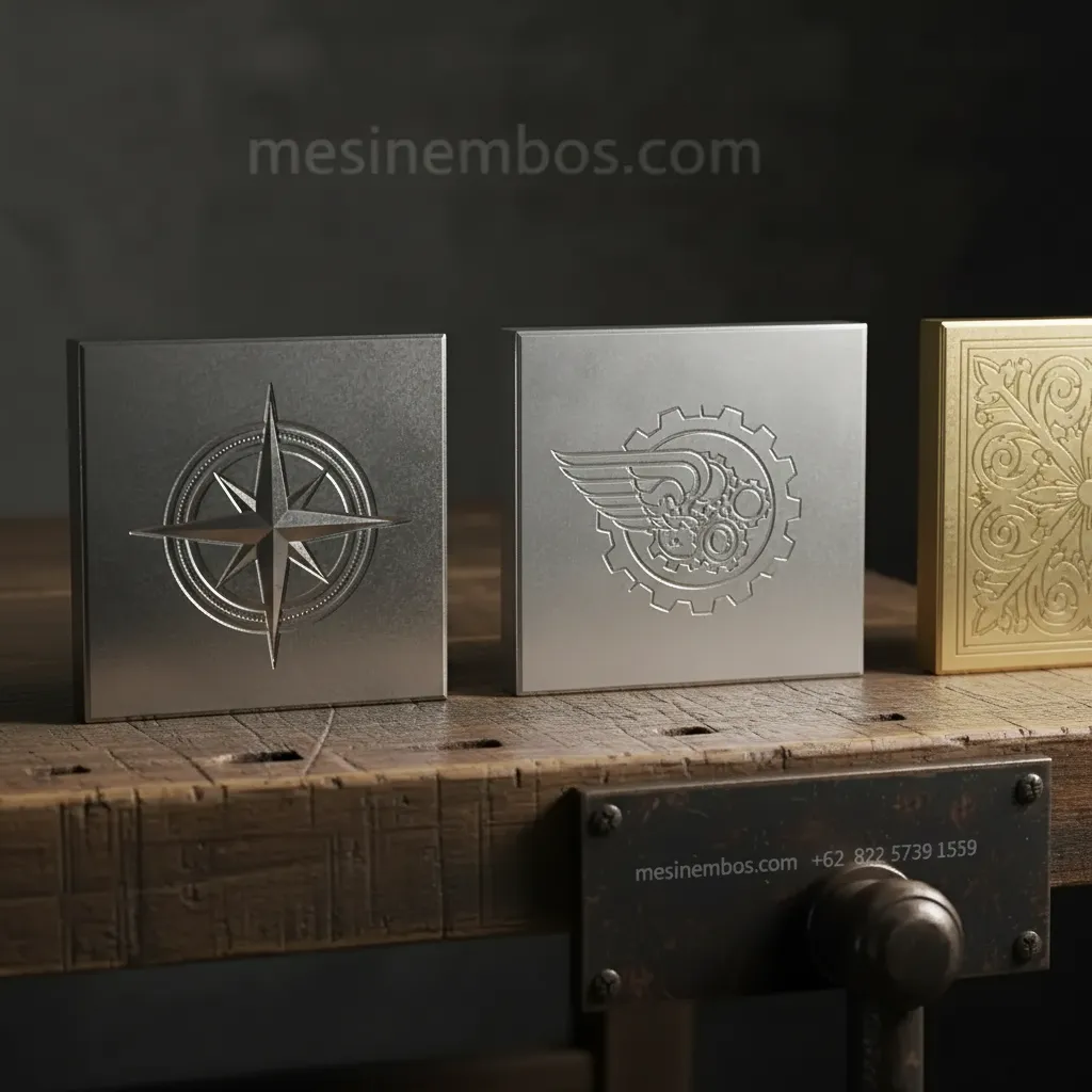 plat emboss stainless