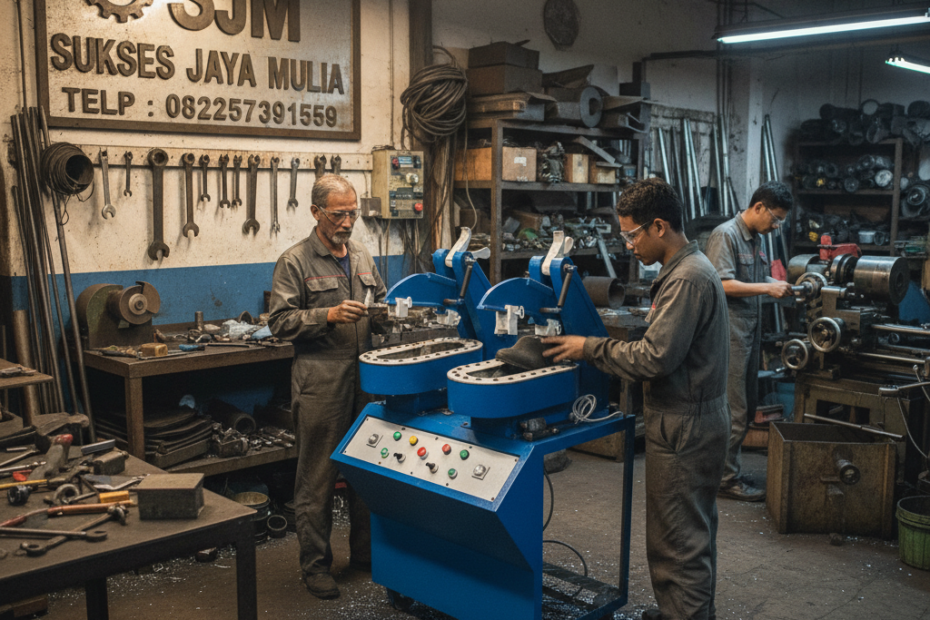 mesin press sepatu otomatis