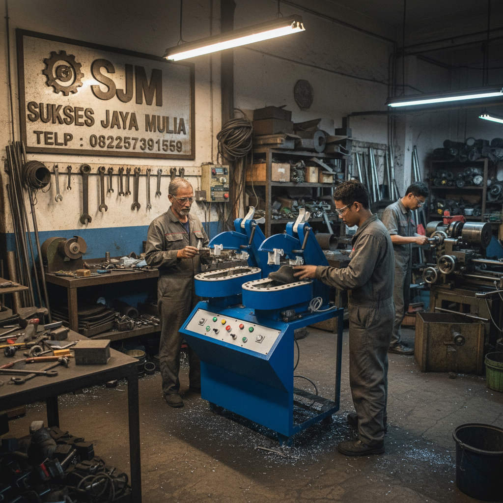 mesin press sepatu otomatis
