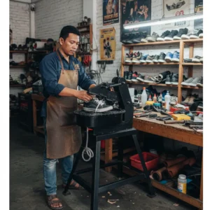 Mesin Pres Sepatu untuk Reparasi Sol